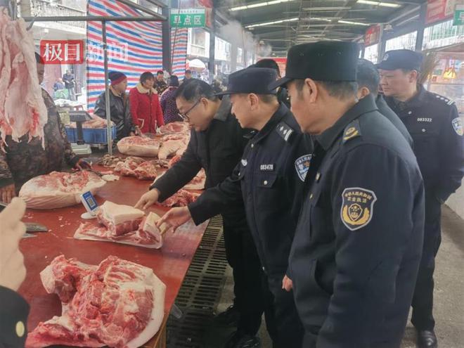 湖北云梦多部门开展节前肉类食品市场专项检查(图1)